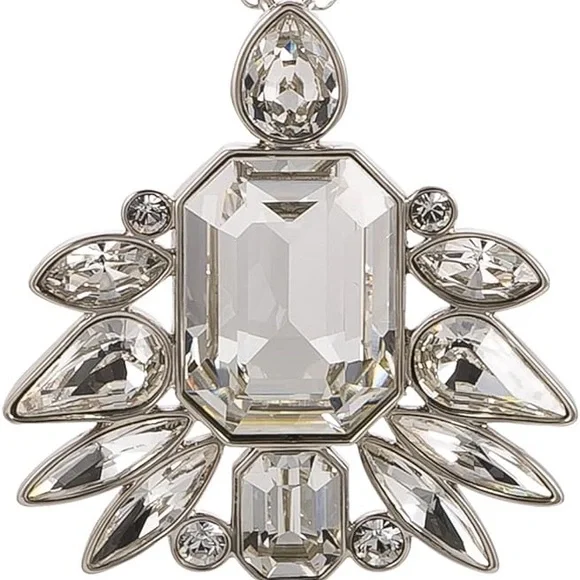 Swarovski Tosha Silver Crystal Pendant Necklace - Picture 2 of 5